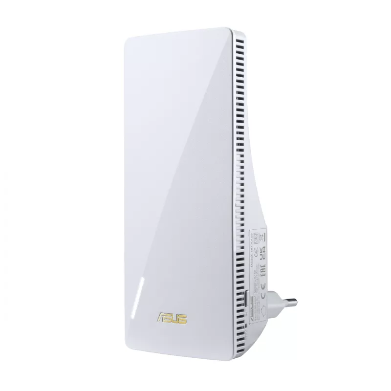 Netzwerksender ASUS RP-AX58 — Dualband-Wi‑Fi 6 (802.11ax), 2400 Mbps, 1× Gigabit LAN, 2 interne Antennen, weiß