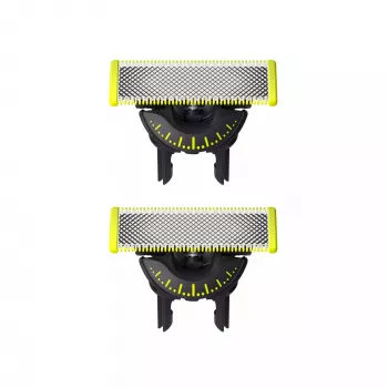 Scherkopf Philips Norelco OneBlade QP420/50, silber, 2 Ersatzköpfe, kompatibel mit Philips OneBlade