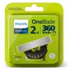 Scherkopf Philips Norelco OneBlade QP420/50, silber, 2 Ersatzköpfe, kompatibel mit Philips OneBlade