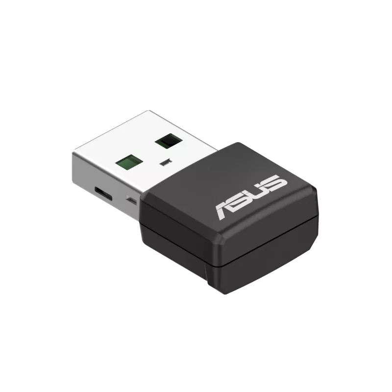 Netzwerkadapter ASUS USB-AX55 Nano AX1800 Wi‑Fi 6 Dualband USB-WLAN-Adapter, 1800 Mbps, schwarz