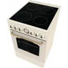 Freistehender Herd Gorenje GECS5B70CLI, Elektro-Keramikkochfeld 4 Zonen, 70 L Backofen, Elfenbein, 500 mm Breite