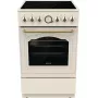 Freistehender Herd Gorenje GECS5B70CLI, Elektro-Keramikkochfeld 4 Zonen, 70 L Backofen, Elfenbein, 500 mm Breite