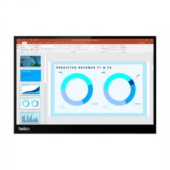 Lenovo ThinkVision M14d Monitor, 35,6 cm (14 Zoll), 2240 x 1400 Pixel, 2.2K, LED, 8 ms, Schwarz