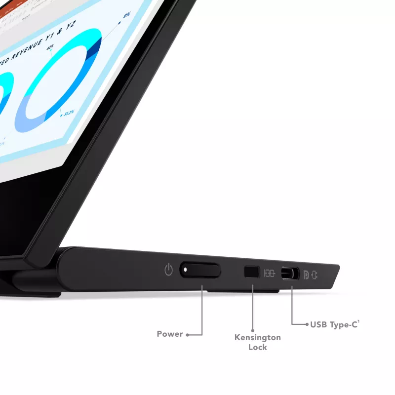 Lenovo ThinkVision M14d Monitor, 35,6 cm (14 Zoll), 2240 x 1400 Pixel, 2.2K, LED, 8 ms, Schwarz