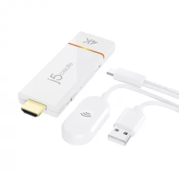 AV-Receiver j5create JVAW76 4K Wireless Display Adapter 15m Reichweite