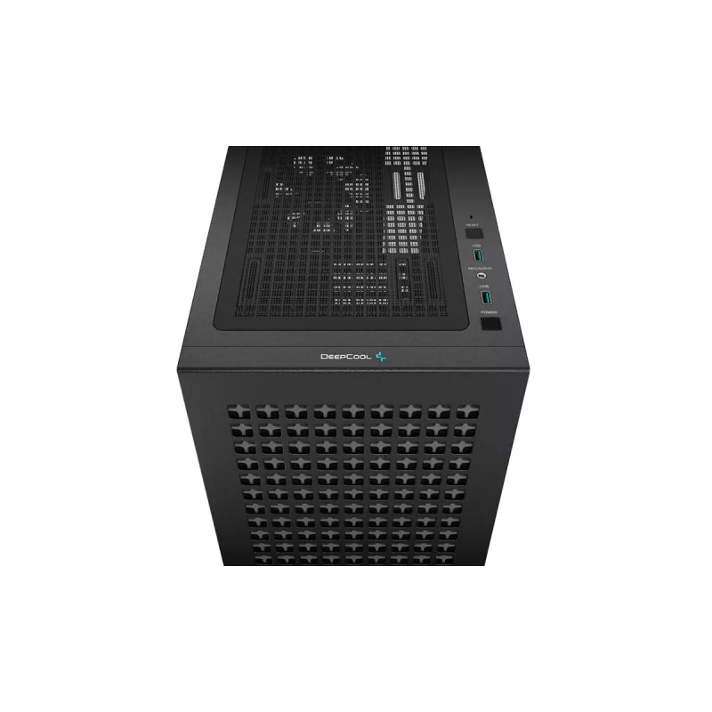 PC-Gehäuse DeepCool CH370 Mini Tower — microATX/Mini-ITX, gehärtetes Glas, Unterstützung für bis zu 32 cm GPU