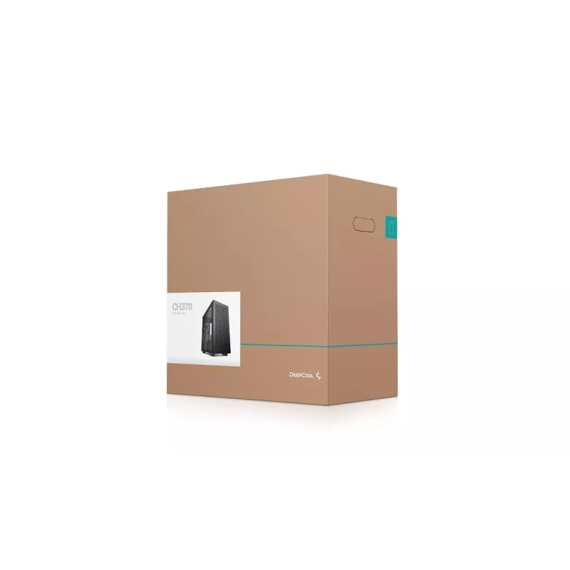 PC-Gehäuse DeepCool CH370 Mini Tower — microATX/Mini-ITX, gehärtetes Glas, Unterstützung für bis zu 32 cm GPU