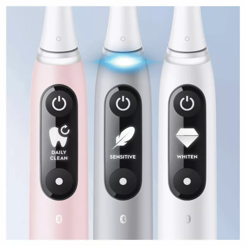 Oral-B iO 6S Erwachsenen-Vibrationszahnbürste Grau, Weiß