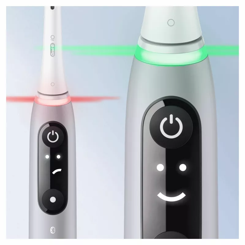 Oral-B iO 6S Erwachsenen-Vibrationszahnbürste Grau, Weiß