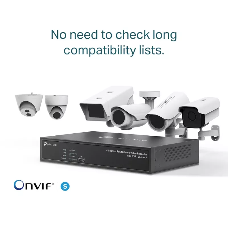 TP-Link VIGI 4-Kanal PoE+ Netzwerk-Videorekorder