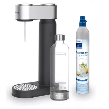 Carbonator Philips Kunststoff Schwarz 1L PET Flasche