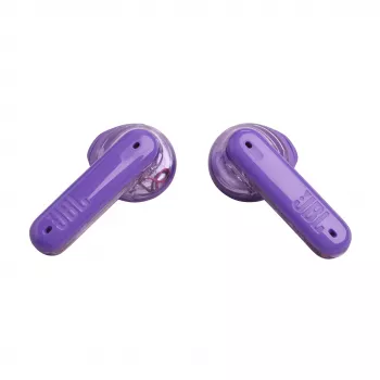 JBL Tune Flex Ghost Edition Headset True Wireless Stereo (TWS) In-Ear Kopfhörer für Anrufe/Musik Bluetooth Lila, Transluzent