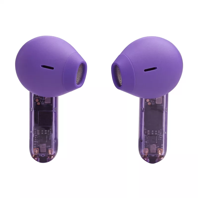 JBL Tune Flex Ghost Edition Headset True Wireless Stereo (TWS) In-Ear Kopfhörer für Anrufe/Musik Bluetooth Lila, Transluzent