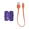 JBL Tune Flex Ghost Edition Headset True Wireless Stereo (TWS) In-Ear Kopfhörer für Anrufe/Musik Bluetooth Lila, Transluzent
