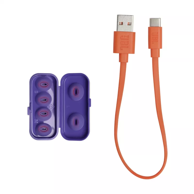 JBL Tune Flex Ghost Edition Headset True Wireless Stereo (TWS) In-Ear Kopfhörer für Anrufe/Musik Bluetooth Lila, Transluzent