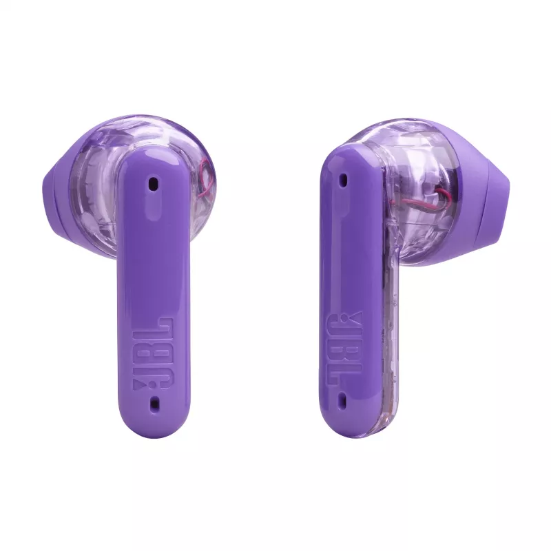 JBL Tune Flex Ghost Edition Headset True Wireless Stereo (TWS) In-Ear Kopfhörer für Anrufe/Musik Bluetooth Lila, Transluzent