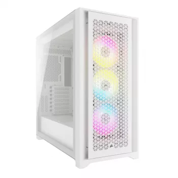 PC-Gehäuse Corsair iCUE 5000D RGB Airflow Midi-Tower Weiß