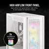 PC-Gehäuse Corsair iCUE 5000D RGB Airflow Midi-Tower Weiß
