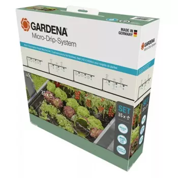 Mikro-Tropf-Bewässerungsset Gardena 13455-20 Schlauchlänge 15 m Schwarz Grün