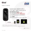 CLUB3D Reiseladegerät 100 Watt GaN-Technologie, USB-IF TID zertifiziert, Einzelanschluss USB Type-C, Power Delivery(PD) 3.0 Unterstützung