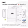 CLUB3D Reiseladegerät 100 Watt GaN-Technologie, USB-IF TID zertifiziert, Einzelanschluss USB Type-C, Power Delivery(PD) 3.0 Unterstützung