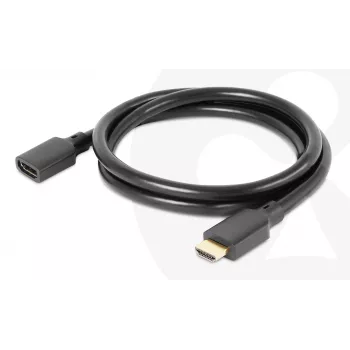 CLUB3D Ultra High Speed HDMI Verlängerungskabel 4K120Hz 8K60Hz 48Gbps M/F 1 m / 3,28 ft 30AWG