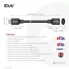 CLUB3D Ultra High Speed HDMI Verlängerungskabel 4K120Hz 8K60Hz 48Gbps M/F 1 m / 3,28 ft 30AWG