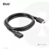 CLUB3D Ultra High Speed HDMI Verlängerungskabel 4K120Hz 8K60Hz 48Gbps M/F 1 m / 3,28 ft 30AWG