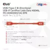 CLUB3D USB2 Type-C bidirektionales USB-IF-zertifiziertes Kabel für Daten 480Mb, PD 240W(48V/5A) EPR M/M 1m / 3.23 ft