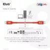 CLUB3D USB2 Type-C bidirektionales USB-IF-zertifiziertes Kabel für Daten 480Mb, PD 240W(48V/5A) EPR M/M 1m / 3.23 ft