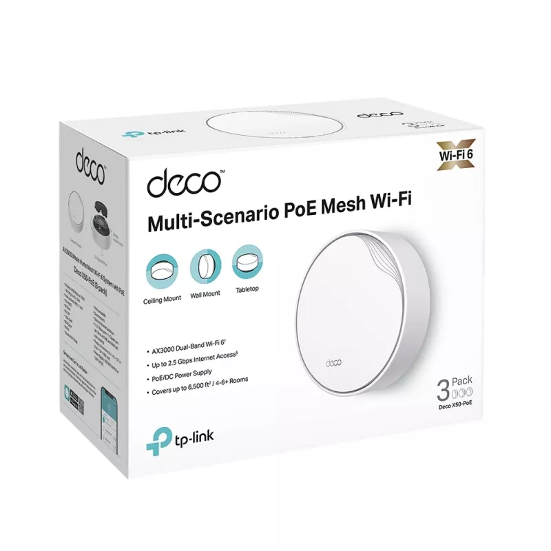 TP-Link AX3000 Whole Home Mesh Wi-Fi 6 System mit PoE