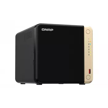 QNAP TS-464 NAS Tower Intel® Celeron® N5095 8 GB DDR4 0 TB QNAP QTS Schwarz