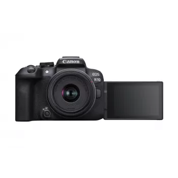 Canon EOS R10 + RF-S 18-45mm F4.5-6.3 IS STM MILC 24.2 MP CMOS 6000 x 4000 Pixel Schwarz