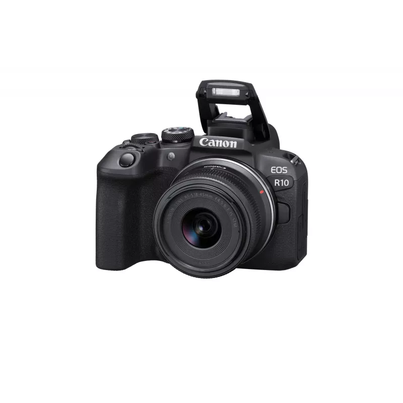 Canon EOS R10 + RF-S 18-45mm F4.5-6.3 IS STM MILC 24.2 MP CMOS 6000 x 4000 Pixel Schwarz