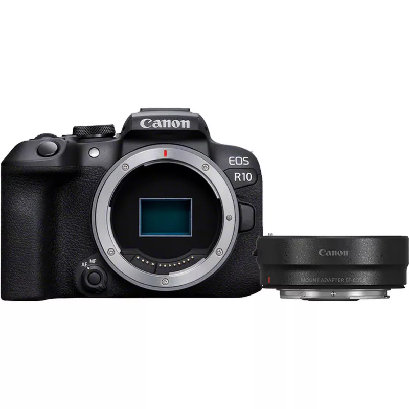 Canon EOS R10 + RF-S 18-45mm F4.5-6.3 IS STM MILC 24.2 MP CMOS 6000 x 4000 Pixel Schwarz