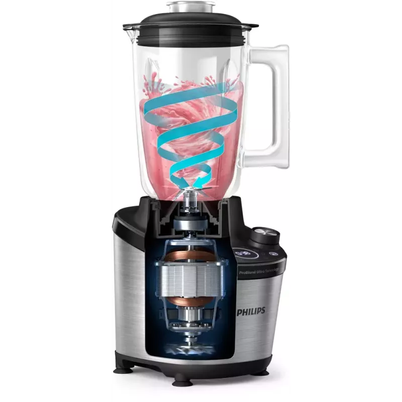 Tischmixer Philips 7000 Serie HR3760/00 Schwarz Metallic