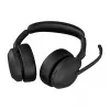Jabra Evolve2 55 - Link380a UC Stereo (inkl. Standfuß), kabellos, Büro/Callcenter, 20 - 20000 Hz, 130 g, Headset, Schwarz