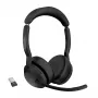 Jabra Evolve2 55 - Link380a MS Stereo, Wireless, Büro/Callcenter, 20 - 20000 Hz, 130 g, Headset, Schwarz