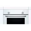 Einbau-Elektrobackofen Bosch Serie 2 HBF010BV1S — 66 L, Drehregler, Halogenlampe, Klasse A, weiß
