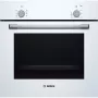 Einbau-Elektrobackofen Bosch Serie 2 HBF010BV1S — 66 L, Drehregler, Halogenlampe, Klasse A, weiß