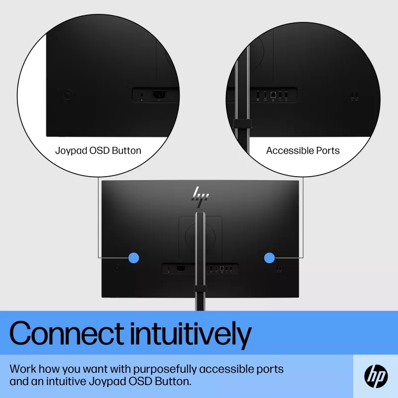 HP E27 G5 FHD Monitor, 68,6 cm (27 Zoll), 1920 x 1080 Pixel, Full HD, LCD, 5 ms, Schwarz