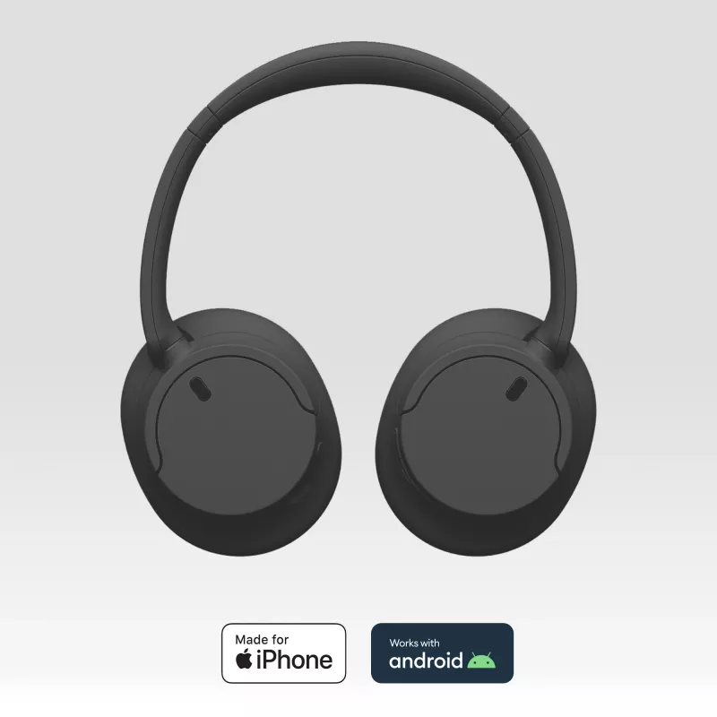 Sony WH-CH720 Headset Kabelgebunden & Kabellos Kopfband Telefonate/Musik USB Typ-C Bluetooth Schwarz