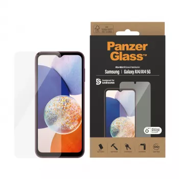 Displayschutzfolie PanzerGlass Samsung Galaxy A14 A14 5G Ultra-Wide Fit kratzfest stoßfest
