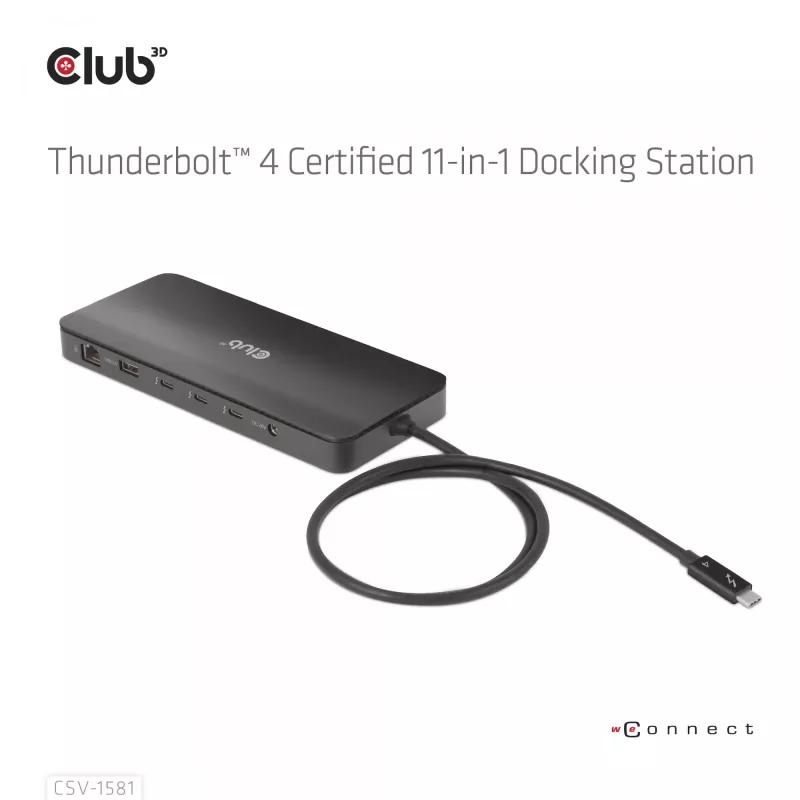 Dockingstation CLUB3D Thunderbolt 4 Certified 11-in-1 140W