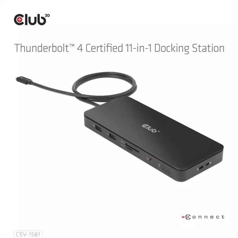 Dockingstation CLUB3D Thunderbolt 4 Certified 11-in-1 140W