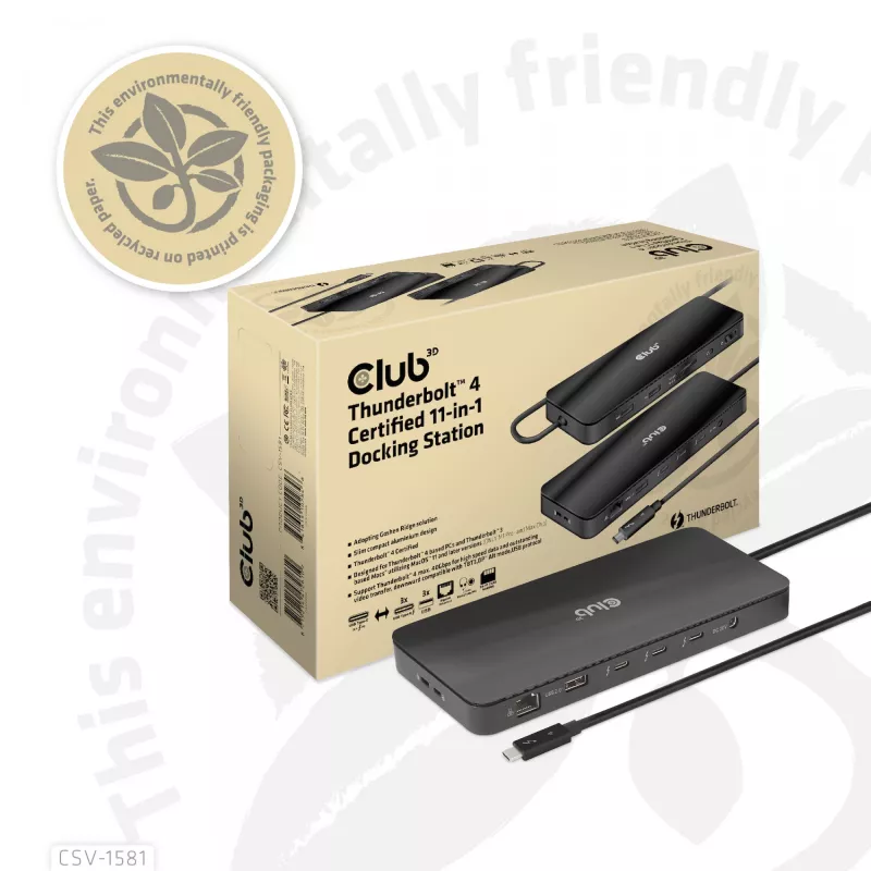 Dockingstation CLUB3D Thunderbolt 4 Certified 11-in-1 140W