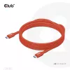 CLUB3D USB2 Type-C bidirektionales USB-IF-zertifiziertes Datenkabel 480Mb, PD 240W(48V/5A) EPR M/M 3m / 9.84 ft