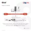 CLUB3D USB2 Type-C bidirektionales USB-IF-zertifiziertes Datenkabel 480Mb, PD 240W(48V/5A) EPR M/M 3m / 9.84 ft