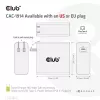 CLUB3D Reiseladegerät 140 Watt GaN-Technologie, Einzelport USB Typ-C, Power Delivery (PD) 3.1 Unterstützung