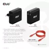 CLUB3D Reiseladegerät 140 Watt GaN-Technologie, Einzelport USB Typ-C, Power Delivery (PD) 3.1 Unterstützung